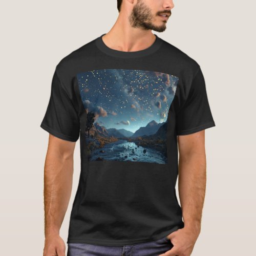 Adventure Awaits Mountain Landscape T_Shirt