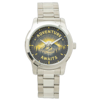 Adventure Awaits Mountain Men's Watch