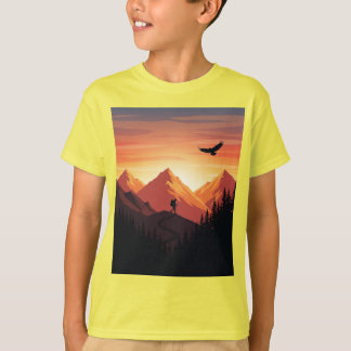 Adventure Awaits Mountain Silhouette T-Shirt