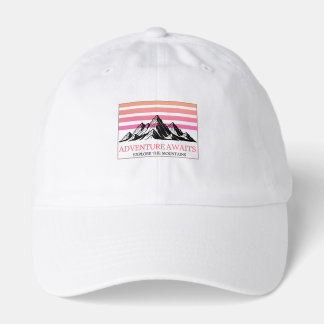 Adventure Awaits Mountain Sunset T-Shirt Hat