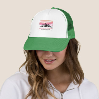 Adventure Awaits Mountain Sunset T-Shirt Trucker Hat