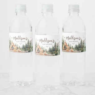 Adventure Awaits Mountain Water Bottle Label