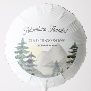 Adventure Awaits! Mountains & Forest Thank You Balloon