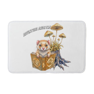 Adventure Awaits Mouse Reading Bath Mat