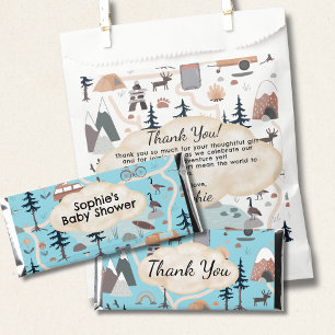 Adventure Awaits, Oh Boy Baby Shower Wrapper Hershey Bar Favors