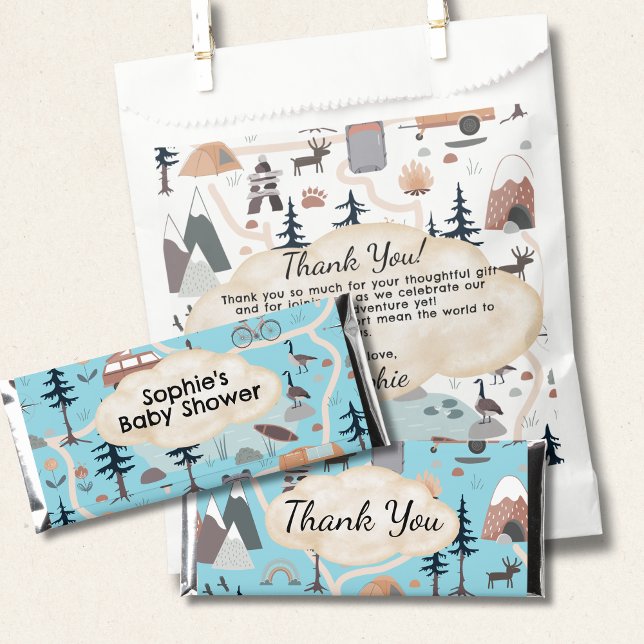 Adventure Awaits, Oh Boy Baby Shower Wrapper Hershey Bar Favors (Creator Uploaded)