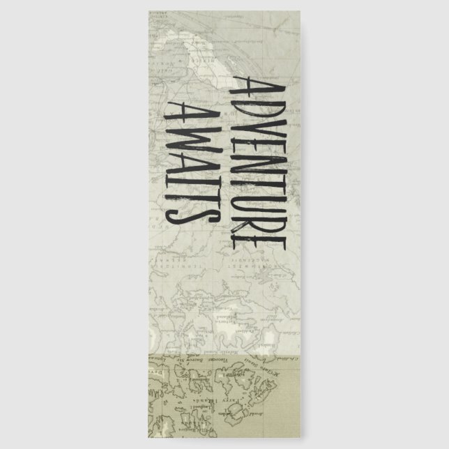 Adventure Awaits Old World Map Bookmarks (Front)