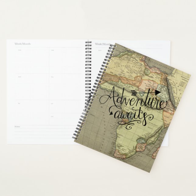 Adventure Awaits Old World Map Planner (Display)