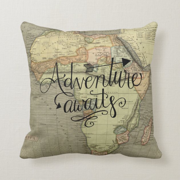 adventure throw pillow