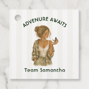 Adventure Awaits Outdoorsy Bachelorette Weekend Favor Tags