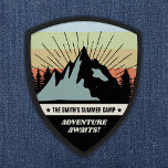 Adventure Awaits Personalized Mountain Patch<br><div class="desc">Adventure Awaits Personalized Mountain Patch - Celebrate the great outdoors with this adventurous label/patch. A wonderful accessory or gift for the camper or adventurer in your life.</div>