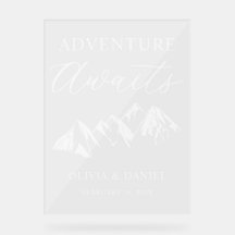 Adventure Awaits Personalized Wedding