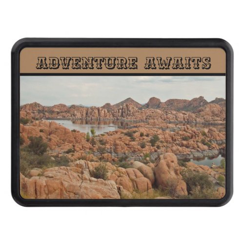 Adventure Awaits Prescott Arizona Red Rock Photo Hitch Cover