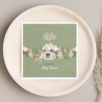 Adventure Awaits Sage Green Mountain Baby Shower