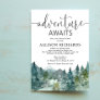 Adventure awaits Shower by mail rustic baby shower Invitation