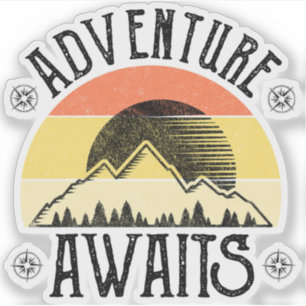 Adventure Awaits Sticker