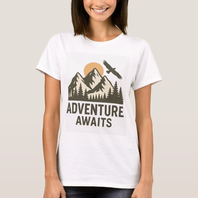Adventure Awaits  T-Shirt (Front)
