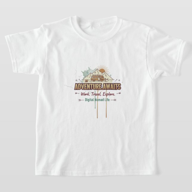 Adventure Awaits  T-Shirt (Laydown)