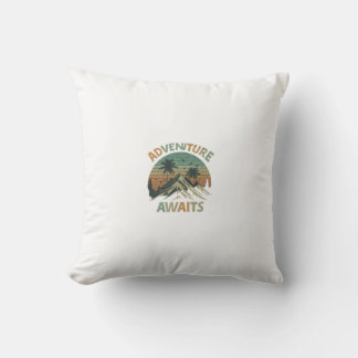 Adventure Awaits Throw Pillow