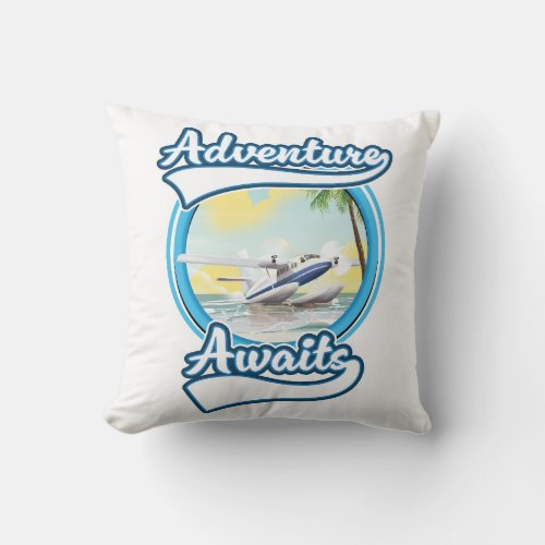 Adventure Awaits Throw Pillow