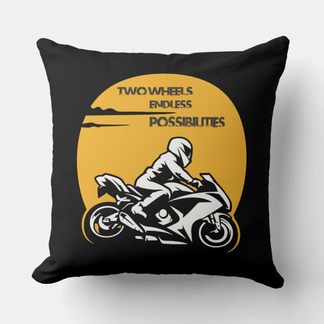 "Adventure Awaits" Throw Pillow (Front)