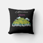 Adventure Awaits Throw Pillow