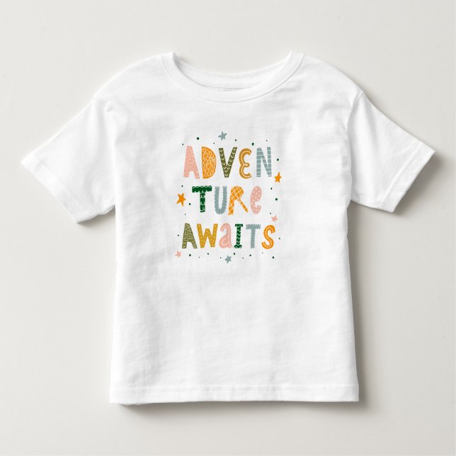 Adventure Awaits Toddler T-shirt (Front)