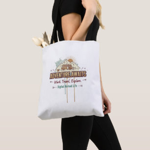 Adventure Awaits Tote Bag