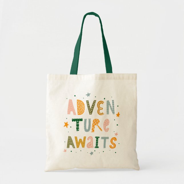 Adventure Awaits Tote Bag (Front)