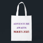 Adventure Awaits Tote Bag – Custom Outdoor Text<br><div class="desc">Get ready for your next adventure with this reusable tote bag. Perfect for nature lovers,  personalized with your name or year for a unique touch.</div>
