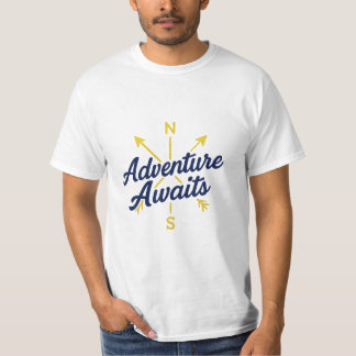 Adventure Awaits Travel Quote T-Shirt