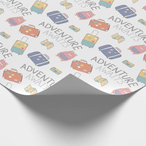 Adventure Awaits Travel Wrapping Paper 
