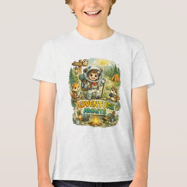 Adventure Awaits Tri-Blend Shirt (Front)