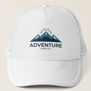 Adventure Awaits Trucker Hat Outdoor Mesh Hat