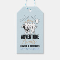 Adventure Awaits| Twin Boys| Minimal Baby Shower Gift Tags