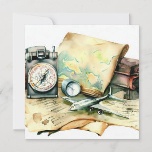 Adventure Awaits:Wanderlust Edition, A Baby Shower Invitation