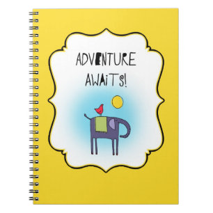 Adventure Awaits Whimsical Notebook