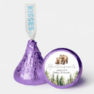 Adventure awaits wild forest bear baby shower hershey®'s kisses®
