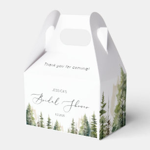 Adventure awaits wild forest bridal shower favor boxes
