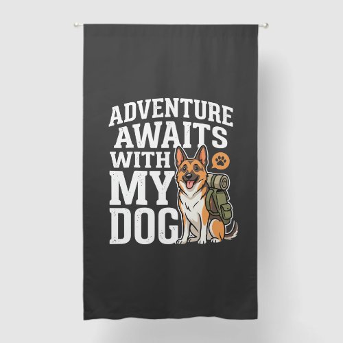 Adventure Awaits With My Dog Hiking Blackout Curtains