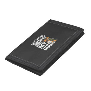Adventure Awaits With My Dog Hiking Tri-fold Wallet