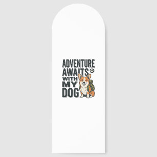 Adventure Awaits With My Dog Vintage Hiking Design Bookmarks