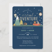Adventure Awaits Woodland Boy Virtual Baby Shower Invitation (Front)