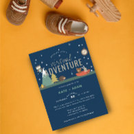 Adventure Awaits Woodland Boy Virtual Baby Shower Invitation