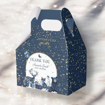 Adventure Awaits Woodland Night Animal Baby Shower Favor Boxes