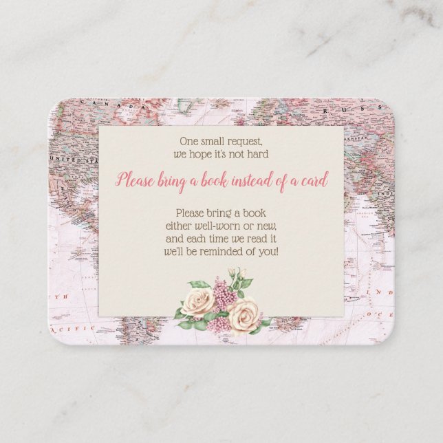 Adventure Awaits World Map Book Request Enclosure  (Front)