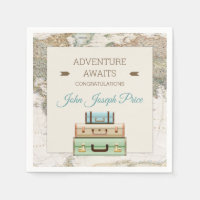 Adventure Awaits World Travel Map Modern