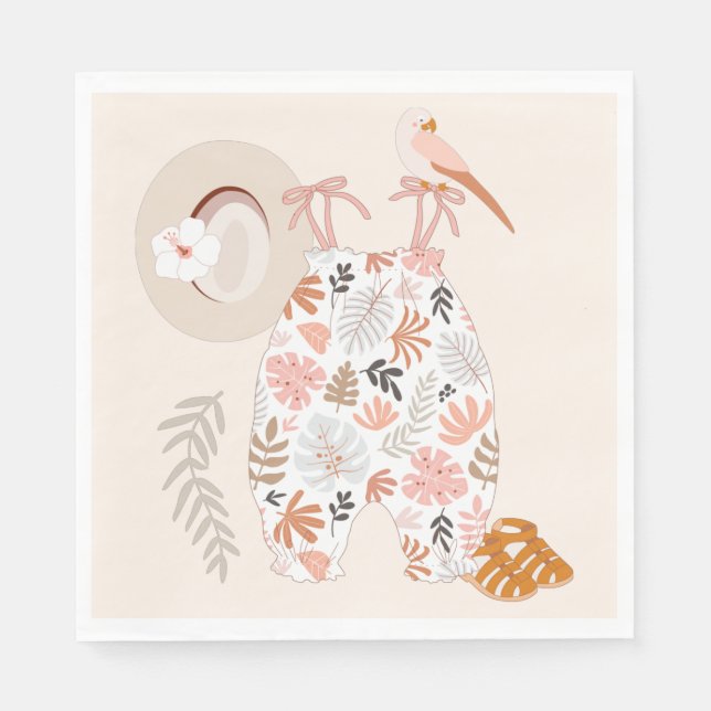 Adventure Awaits your little Boy! Little Explorer Napkins (Front)