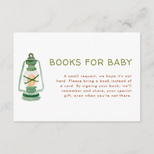 Adventure Baby Shower Books for Baby Enclosure Card
