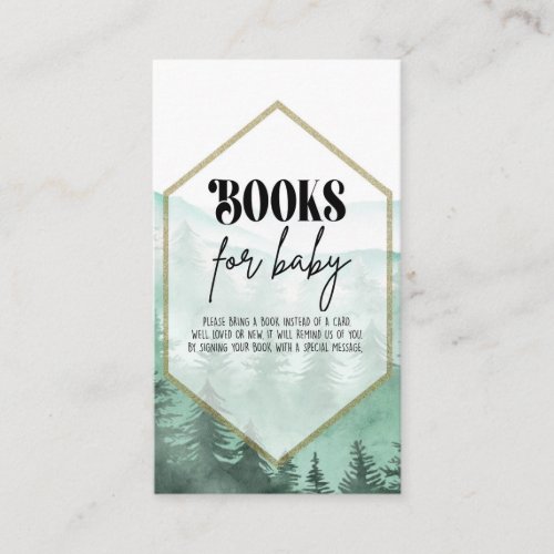 Adventure Baby shower books for baby Enclosure Card